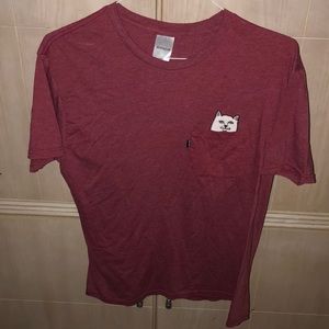 red ripndip tee shirt